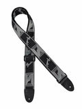 Fender gitaarriem, 5cm breed, voorzien van logo, zwart-lichtgrijs-donkergrijs
