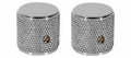 Fender tele/pbass knobs for CTS shaft size, 2pcs, chrome