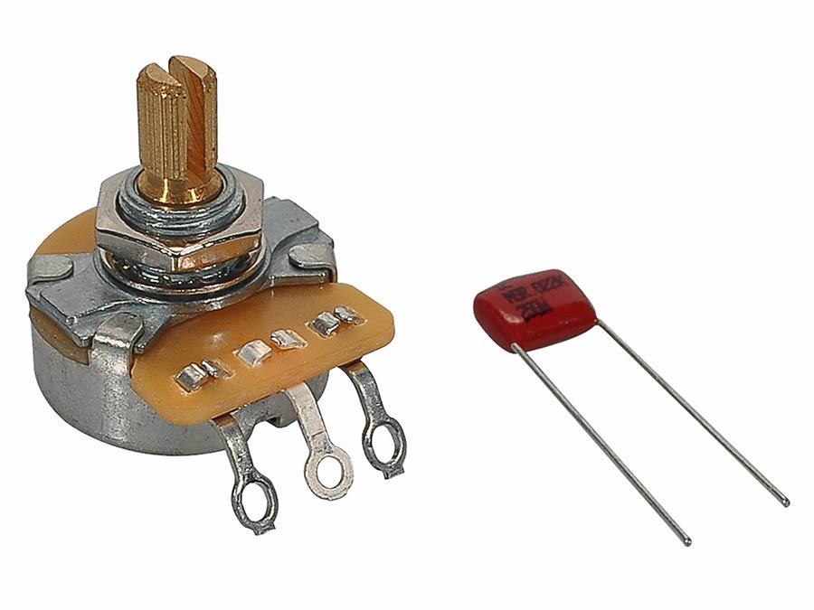 Fender 250K potentiometer, .375" length bushing
