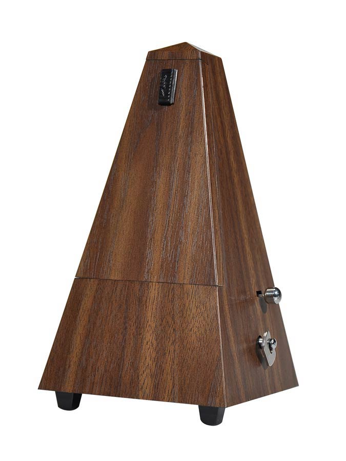 Boston BMM-100-WG Analoge metronoom met bel- (0-2-3-4-6) 40-208 bpm, pyramide-model, houtnerf