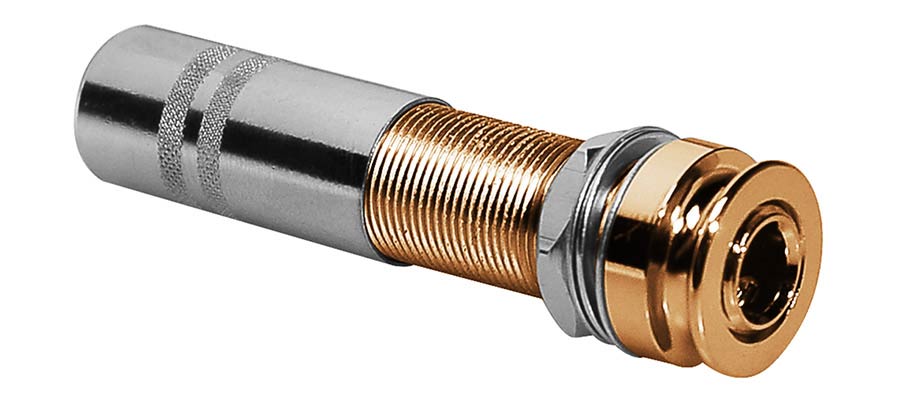 Boston EPJ-48-GD Eindknop jack, solderen 6,3mm female jack, goud