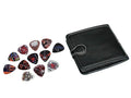 Boston PP-412 Pick pouch, zwart, synthetisch, met 12 gedessineerde plectrums