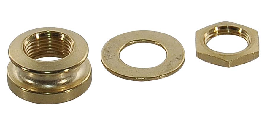 Boston EPJ-SB-GD Strap button nut, for EPJ models M8 thread, with nut and washer, goud