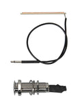 ukulele bridge pickup for 2,3mm slot, endpin jack with 2,5mm female jack