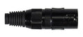 Boston XLR-1-MVBK Xlr plug. male, 3-polig, geheel zwart