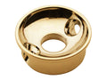 Boston JP-9-G TE-model input cup, with angled screwholes, 3/8" 32 thread, 22mm diameter, gold