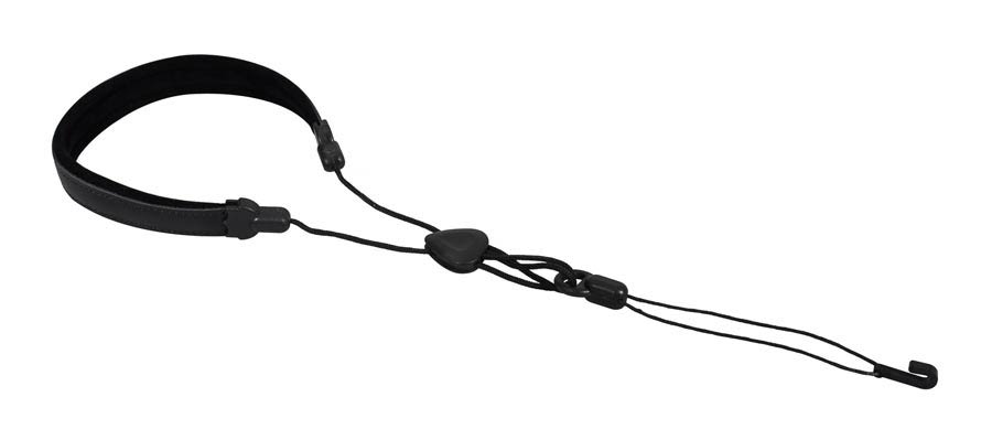 gitaarriem voor ukelele, zwart nylon
