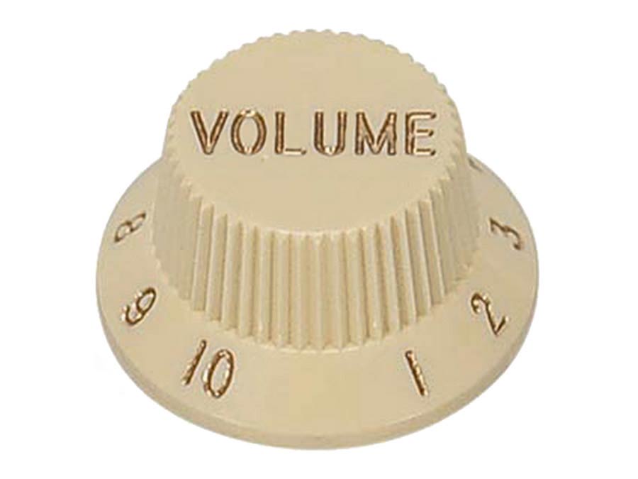 Boston KI-1726-V Bell knob, Stallion, ivory, volume, fits both 24 fine (CTS) and 18 coarse knurl (Alpha) incl. Japan