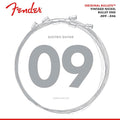 Fender snarenset elektrisch, pure nickel roundwound, light top regular bottom, 009-011-016-026-036-046