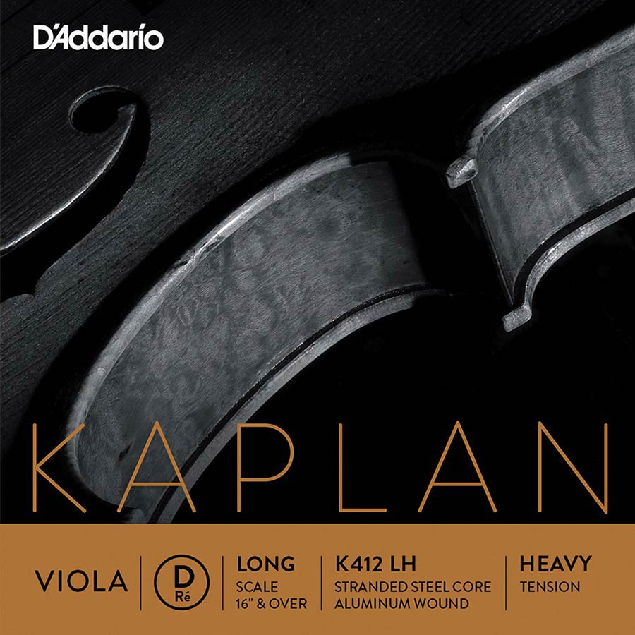 D'Addario K412-LH Altvioolsnaar D-2 stranded steel aluminium Omwonden Heavy