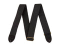 Fender gitaarriem, 5cm breed, 'Cotton/Leather', Fender logo, zwart