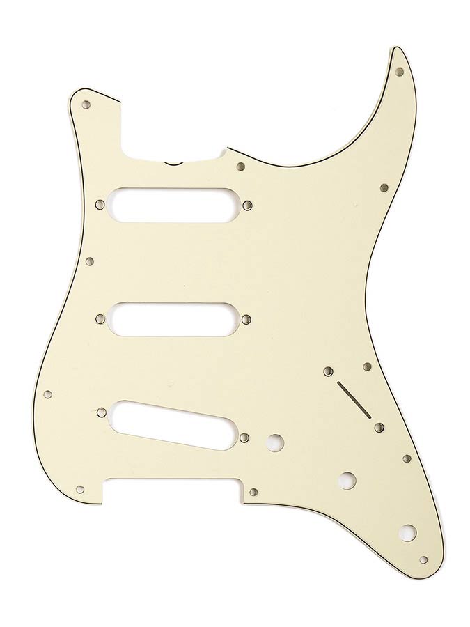 Fender slagplaat ‘62 Vintage Strat, SSS, 11 schroefgaten, 3 ply, mint green