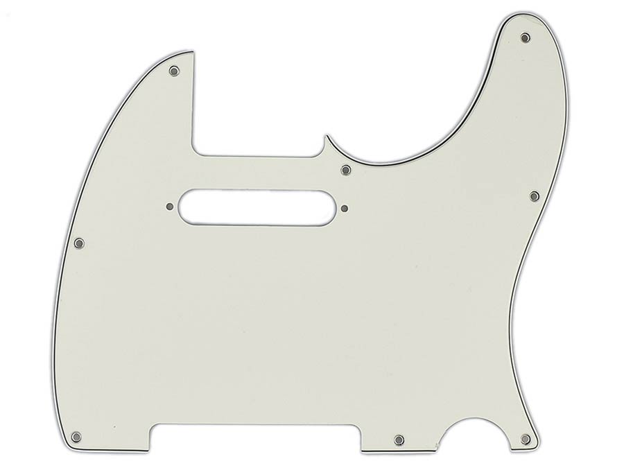 Fender slagplaat Standard Tele®, 8 schroefgaten, 3 ply, parchment