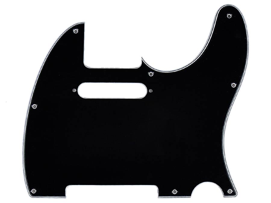 Fender slagplaat Standard Tele®, 8 schroefgaten, 3 ply, black