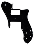 Fender slagplaat '72 Tele Custom, 16 schroefgaten, 3 ply, black