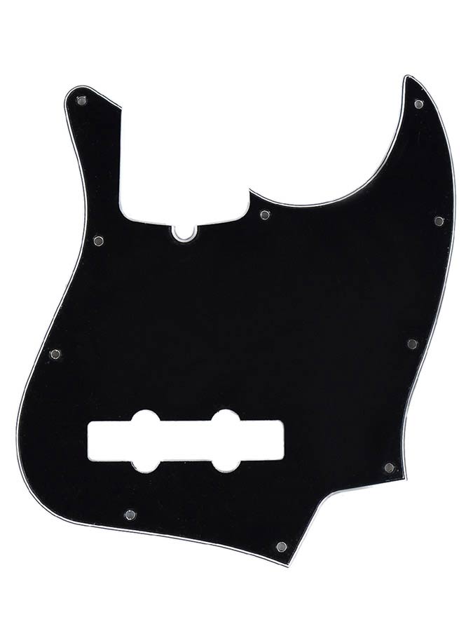 Fender slagplaat standard Jazz Bass®, 10 schroefgaten, 3- ply, with truss rod notch, black
