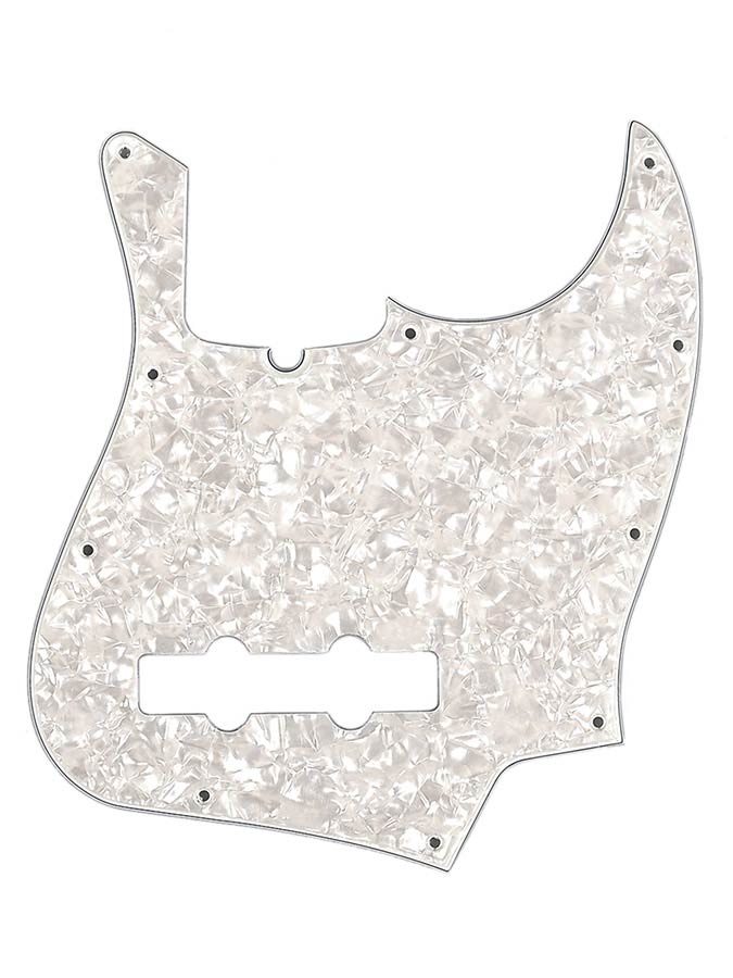Fender slagplaat standard Jazz Bass®, 10 schroefgaten, 4-ply, white pearl