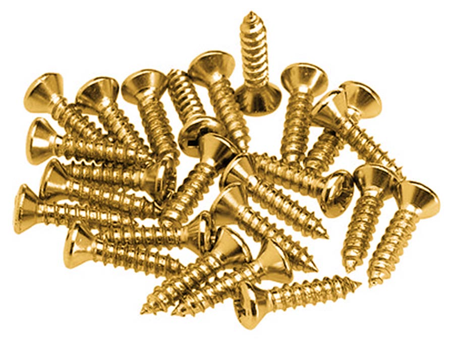 Fender pickguard screws 24pcs, gold