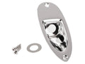 Fender Stratocaster® recessed jack ferrule plate, chrome