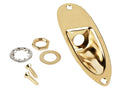 Fender Stratocaster® recessed jack ferrule plate, gold
