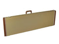 Fender deluxe koffer voor Precision Bass®, lederen handvat en uiteinden, tweed & rood pluche interieur
