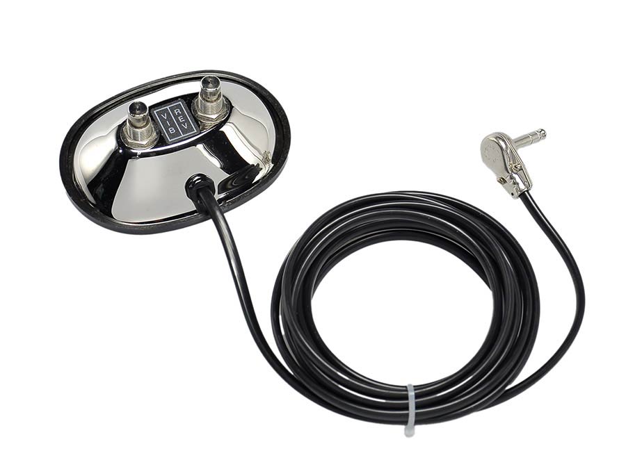 Fender footswitch, 2 buttons, vibrato/reverb, with 1/4" jack