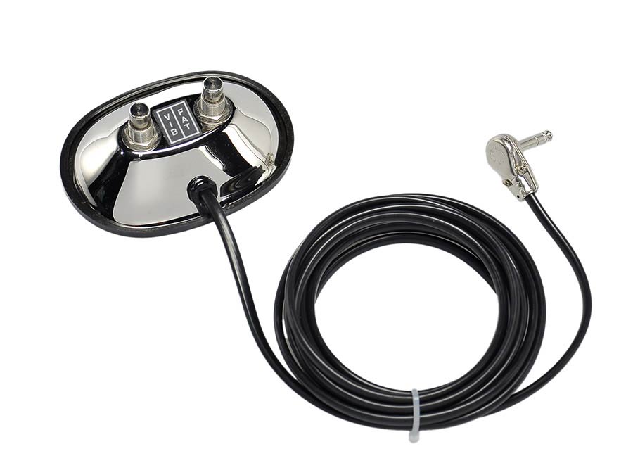 Fender footswitch, 2 buttons, vibrato/fat, with 1/4" jack