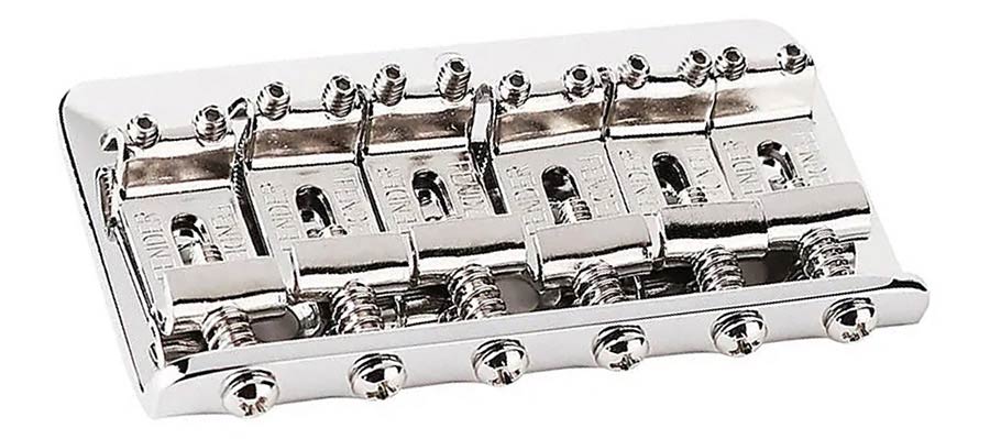 Fender bridge assembly Standard Series Strat Hardtail, chrome