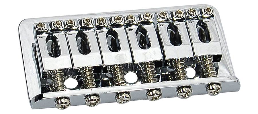 Fender bridge assembly Strat Hard Tail, chrome