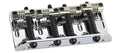 Fender bridge assembly American Deluxe Bass, chrome