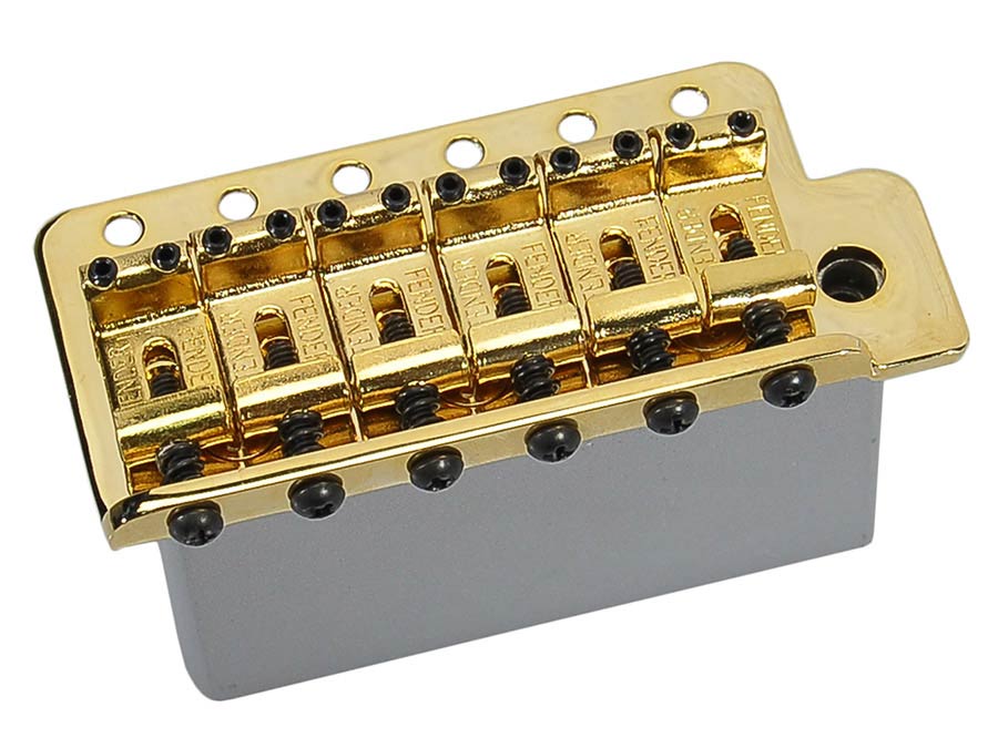 Fender tremolo assembly Mexico Vintage/Deluxe Player Strat, gold