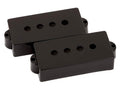 Fender pickup covers P-Bass, black, plastic, set of 2