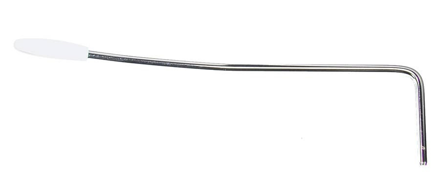Fender tremolo arm for Import Jaguar/Jazzmaster, chrome with white tip
