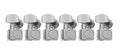 Fender machine heads, American Standard, 2 guide pins, set of 6, chrome