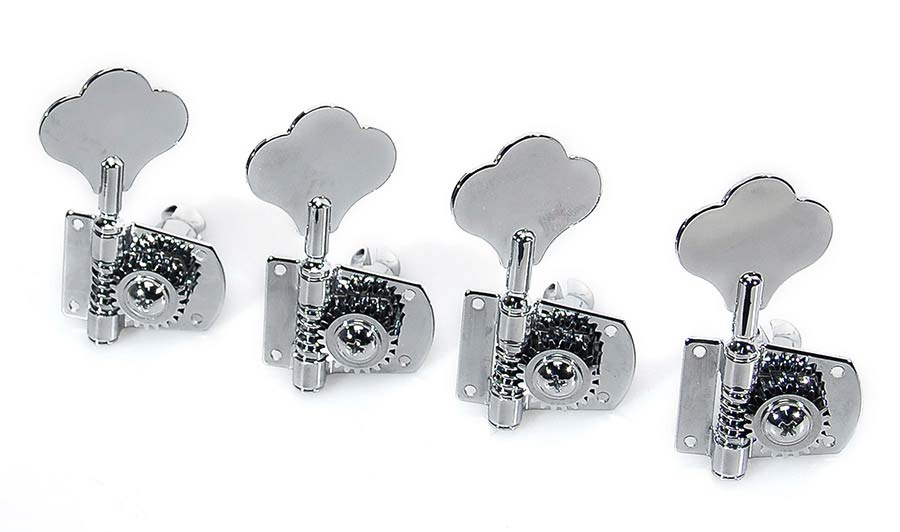 Fender bass machine heads, Standard Series, chrome, set of 4