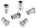 Fender mechaniekbussen voor Amerikaanse en locking mechanieken, chroom, set van 6