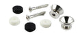 Fender strap buttons, chroom, 2 stuks