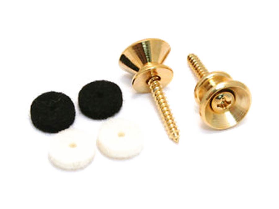 Fender strap buttons, goud, 2 stuks