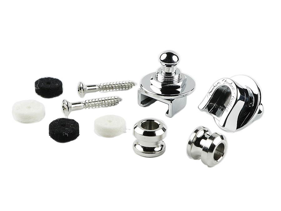 Fender straplocks, chroom, set van 2