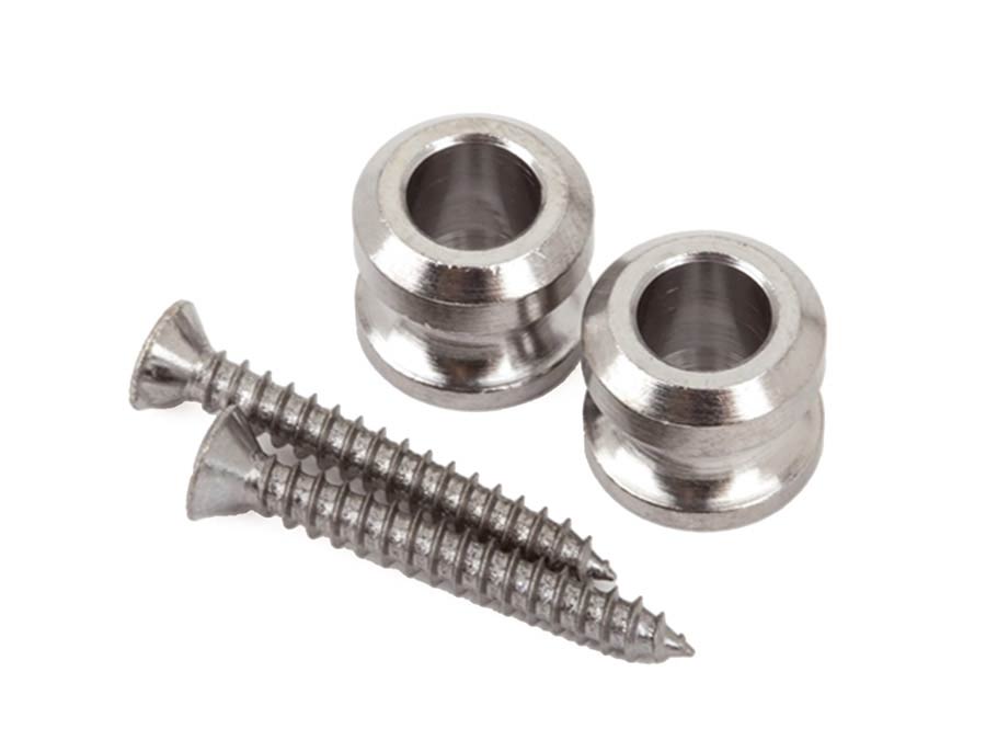 Fender strap buttons voor straplocks, chroom, set van 2