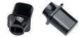 Fender switch tips Tele, 'top hat' model, black, (2 pcs