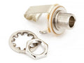 Fender 2-pole chassis connector jacks, nickel, 6,3mm, .276 bushing depth, 3/8 32" thread