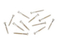 Fender neck pickup mounting screws, vintage Tele, 3 x 1 slotted, nickel, 12 pcs