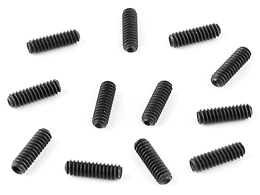 Fender saddle height screws, American Deluxe Tele, short, 4-40 x 3/8, zwart, 12 pcs