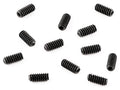 Fender saddle height screws, American Series Strat '86-'07, 1/4", zwart, 12 pcs
