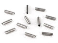 Fender saddle height screws, Standard Series basses, 6-32 x 7/16 hex, nikkel, 12 pcs