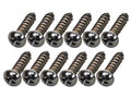 Fender tuner mounting screws, Classic/Vintage series guitars, #3 x 3/8", nickel, 12 pcs