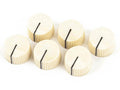 Fender amplifier knobs, vintage style, set of 6, aged white