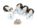 Fender swivel casters including mounting cups and screws, set of 4