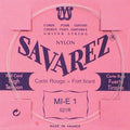 Savarez: E-1-Snaar, Clear Nylon (Rouge), Sluit Aan Bij 520-R Set, Hard Tension